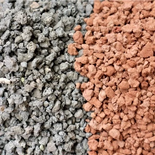 Đá nham thạch mix - NOSTIPLANT LAVA ROCK | Giá thể trồng sen đá, xương rồng, lọc nước bể cá