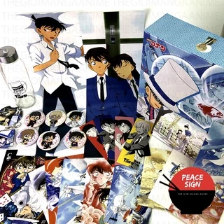 (200) Hộp quà tặng to DETECTIVE CONAN KAITO KID Thám Tử Lừng Danh ảnh dán vòng tay ảnh thẻ postcard anime chibi