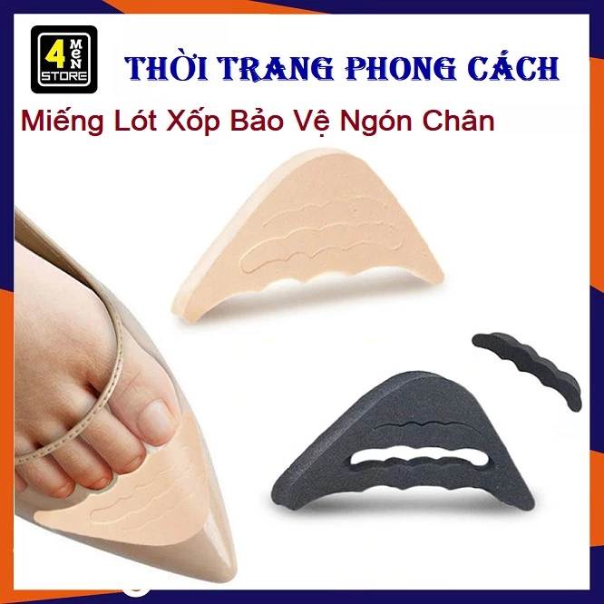 Lót Mũi Giày Đệm Êm Chân Chống Đau Chân Chống Rộng Giày - Lót Mũi Chân Cao Su Non, MIẾNG ĐỆM LÓT MŨI