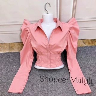 [ MÃ 357 ] ÁO SƠ MI TAY PHỒNG ( ẢNH SHOP CHỤP )