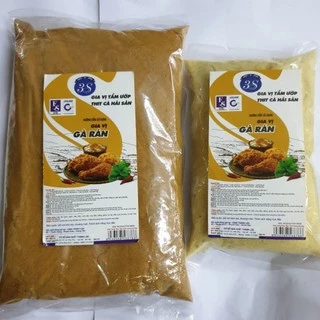 Combo gia vị tẩm ướp gà rán 2 gói dạng bột và muối 500gr - Mang đến hương vị thơm ngon, hấp dẫn cho món gà rán