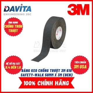 Băng keo chống trượt 3M 610 Safety-walk 50mm x 3m lẻ (Đen)