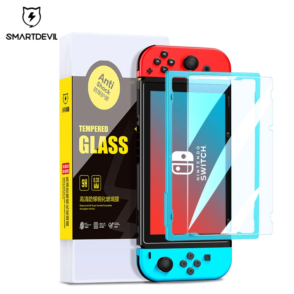 SmartDevil Kính cường lực bảo vệ màn hình SMARTDEVIL chống ánh sáng xanh/ trong suốt/ nhám dành cho Nintendo Switch OLED/ Lite/ V2