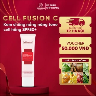 [Tuýp 50ml] Kem chống nắng nâng tone cell hồng SPF50+