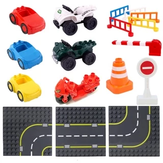 Bộ đồ chơi lắp ráp mô hình giao thông kích thước lớn cho bé