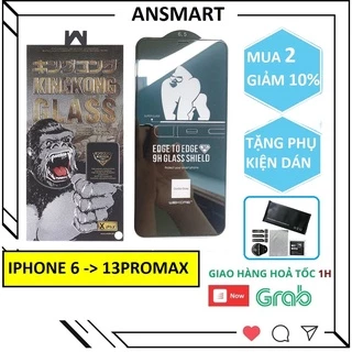 Kính Cường Lực Iphone Kingkong Full Màn hình từ IP 6s/7/8plus/x/xs/xsmax/11promax/12promax/13pro/13promax/14pro/15promax