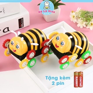 Xe đồ chơi con ong nhào lộn 360 vượt địa hình cho bé kèm 2 pin Hồ Lô Kids