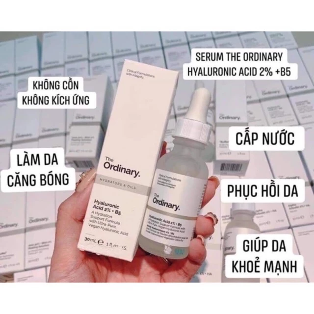 Serum The Ordinary Hyaluronic Acid 2% + B5 – Serum cấp nước và hồi phục da