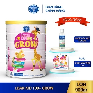 Lon sữa Leankid 100+ Grow 900g Nutricare - Dinh dưỡng hỗ trợ tăng trưởng chiều cao cho trẻ