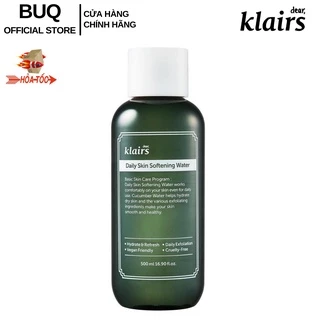 Toner Klairs 500ml Nước Cân Bằng Daily Skin Softening Hydrating Water