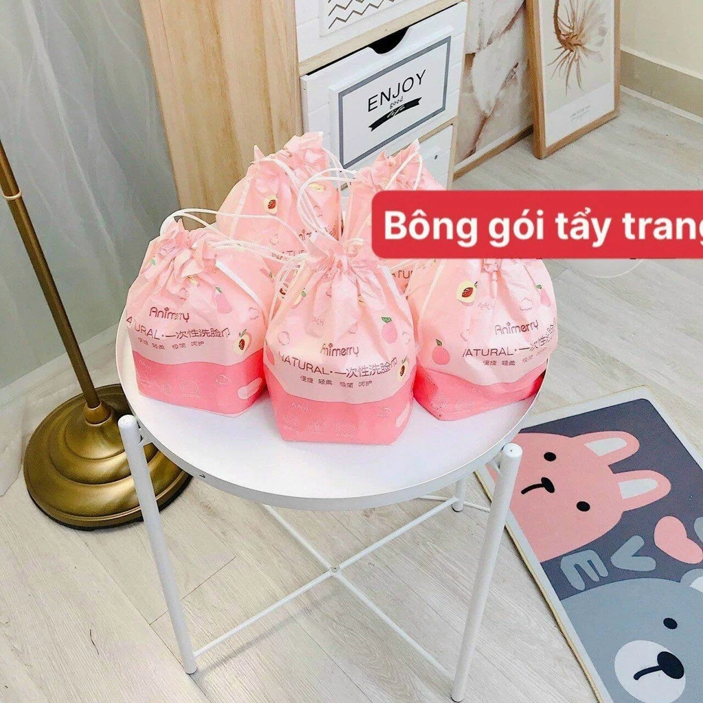 Khăn lau mặt dùng 1 lần bông tự nhiên Cuộn khăn giấy lau mặt đa năng khăn khô tẩy trang Ani merry cáp sạc iphone
