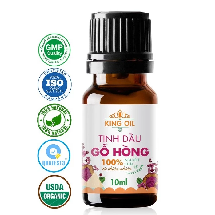 Tinh dầu Gỗ Hồng (Rosewood Essential Oil) KingOil nguyên chất từ thiên nhiên, thơm phòng, thư giản.