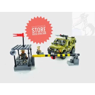 LEGO Lắp Ráp Xe Jeep Quân Sự XingBao XB-06012 ( 497 Mảnh )
