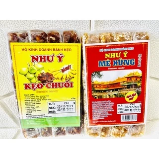 Kẹo Mè Xửng - Vị Chuối Đặc Sản Huế gói 240G