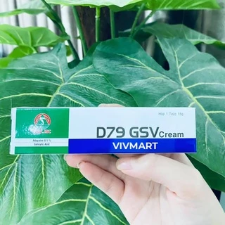 ✅ D79 GSV Cream Giảm Mụn Trứng Cá, Mụn Lưng, Dày Sừng Nang Lông 15g