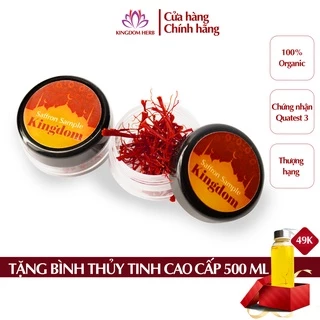 Saffron nhụy hoa nghệ tây Kingdom Herb Iran hộp 0.2g, saffron chính hãng thượng hạng