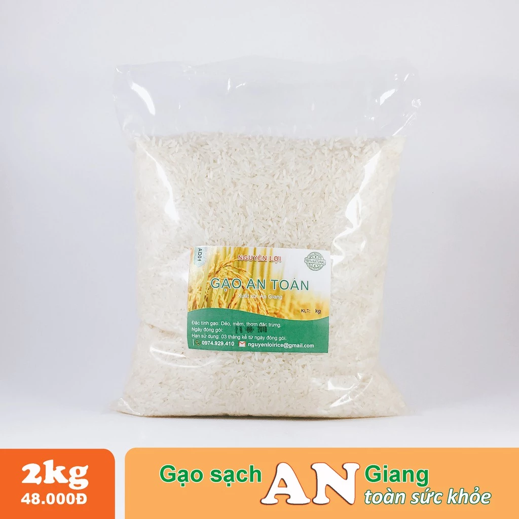 Gạo Sạch Nguyên Lợi - 2kg
