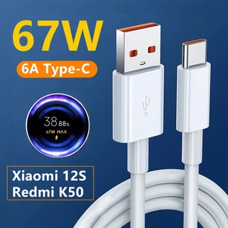 Cáp sạc Xiaomi 67W Redmi 6A Cáp sạc nhanh Poco F4 Cáp dữ liệu Note11pro USB Type C 67W tăng áp