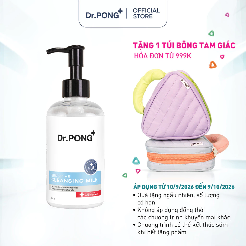 Sữa tẩy trang dịu nhẹ Dr.PONG Cleansing Milk 200ml