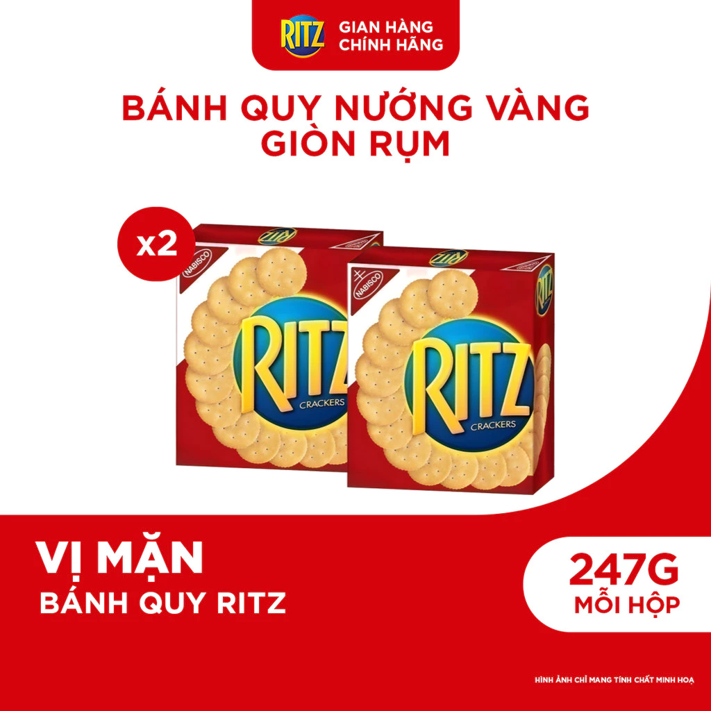 Combo 2 Hộp Bánh Quy Mặn Ritz 247g