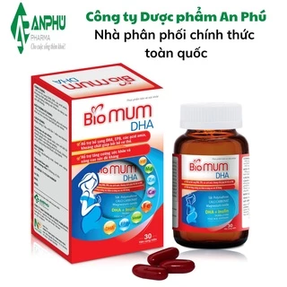 Viên bổ bà bầu BIO MUM DHA -Bổ sung đầy đủ các Vitamin & các Khoáng chất thiết yếu, DHA, chất xơ; nâng cao sức đề kháng