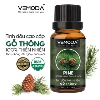 Tinh dầu Gỗ thông cao cấp Vemoda 10ml giúp thư giãn, giảm căng thẳng, khử mùi, thanh lọc không khí