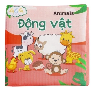 Đồ Chơi Giáo Dục Sớm Cho Bé Từ 0 Tuổi Sách Vải Chủ Đề Động Vật - Lalala baby