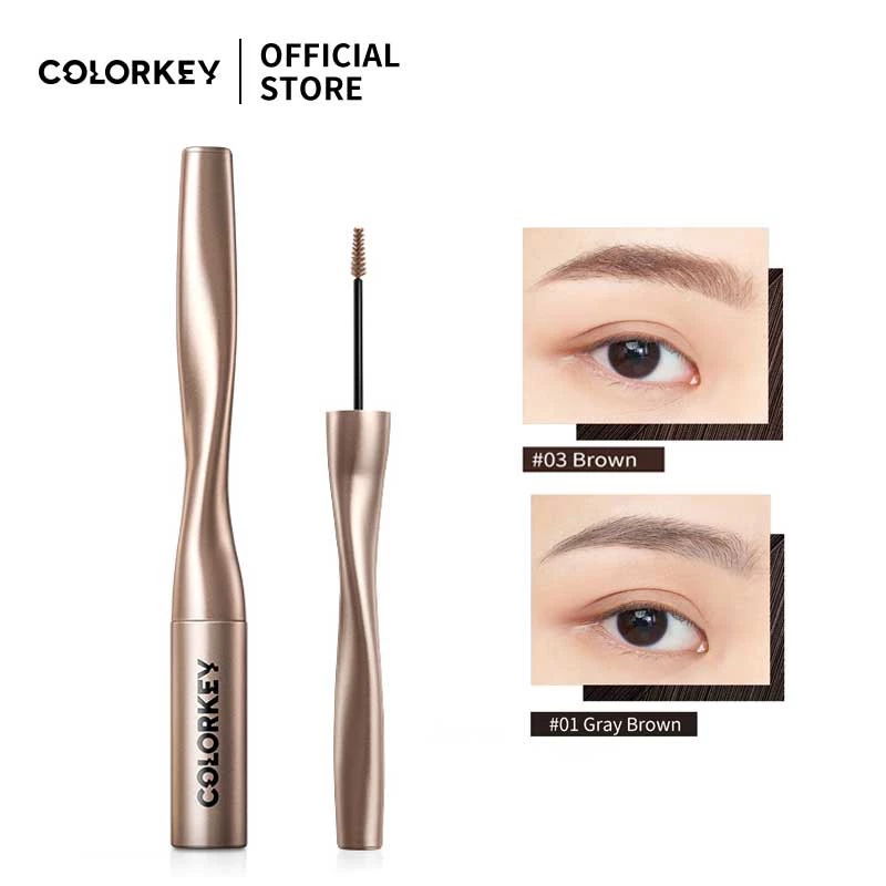 【COLORKEY】Gel Chuốt Lông Mày Colorkey Công Thức Tạo Màng Nhanh Khô Kháng Nước Trang Điểm Mắt Tự Nhiên 3.5ml