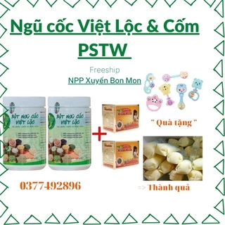 Ngũ cốc Việt lộc kèm cốm hoặc tảo lợi sữa🧡FREESHIP🧡Lợi Sữa-2 hộp ngũ cốc và 5 hộp tảo