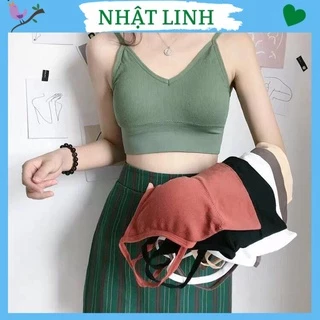 Áo lót nữ NHẬT LINH áo bra gân tăm khoét lưng sâu nhiều màu - AL381