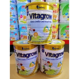 [Quét QR Tích Điểm] Sữa bột Vitagrow 1+ và 2+ lon 900g (Phát triển chiều cao)