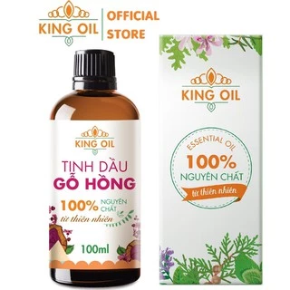 Tinh dầu Gỗ Hồng (Rosewood Essential Oil) KingOil nguyên chất từ thiên nhiên, xông phòng, thơm phòng