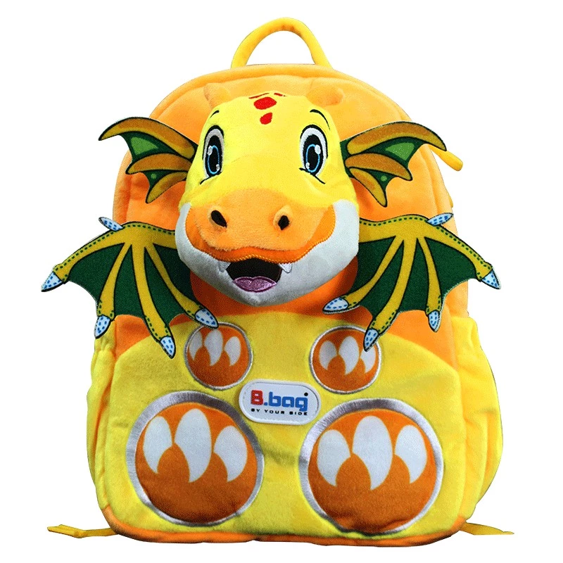Balo Smartkids mẫu giáo Cushy-Dragon Vàng cam dành cho bé 3-5 tuổi,trẻ mẫu giáo,đáng yêu,dễ thương B-12-103