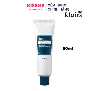 (Mẫu mới 80g) Kem Dưỡng Klairs – Rich Moist Soothing Cream (Nhập khẩu chính hãng)