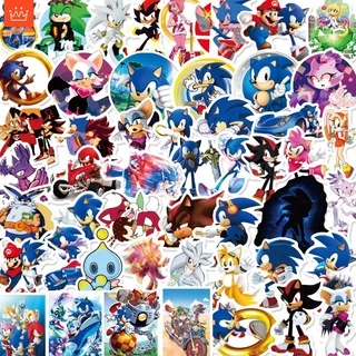 J· Bộ Hình Dán Chống Thấm Sonic The Hedgehog, 50 tờ/bộ