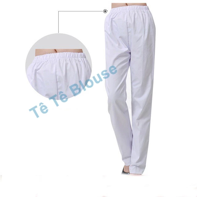 [Siêu sale] Quần Blouse, Blu Trắng, Dáng Đứng Nam Nữ có túi Chuyên Dụng Dành Cho Bác Sĩ, Điều Dưỡng, Y Tá, Dược Sĩ