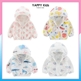 áo chống nắng bé gái bé trai,chất liệu thoáng mát không gây bí bách cho bé YAPPY KIDS M01