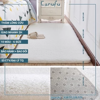 Thảm lông cừu trải sàn trải giường trải sofa đẹp 1m 1m2 1m6 2m | CARUFU