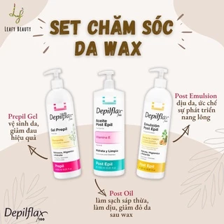 Combo dưỡng da trước và sau khi wax - Depilflax100 - Vệ sinh, giảm đau, giảm đỏ, giảm kích ứng tức thì