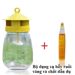 ( HOT HOT ) Combo 5 Bộ sản phẩm Lồng bẫy ruồi vàng và chất dẫn dụ