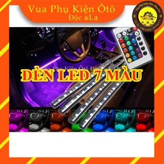 Bộ đèn led ô tô 7 màu cảm ứng theo nhạc