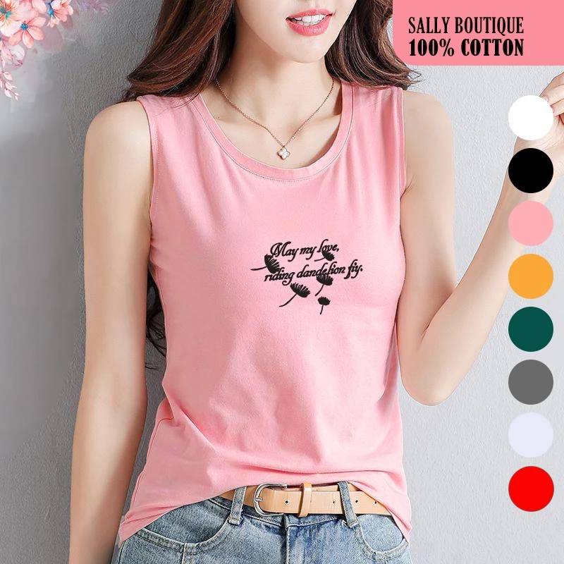 Áo thun 3 lỗ nữ sát nách vải cotton 4 chiều May My Love-SALLY-SN112