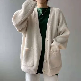 Áo khoác cardigan len Cherry phong cách Hàn Quốc cực xinh hàng Sẵn ( MÃ KL04 )