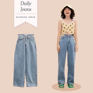 BLEUBIRD Quần bò denim suông Daily Jeans