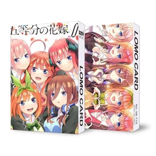 ( không kèm hộp ) Hộp ảnh lomo in hình NHÀ CÓ NĂM NÀNG DÂU Gotoubun no Hanayome 30 tấm anime chibi