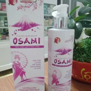 Dung dịch vệ sinh phụ nữ OSAMI chai 180ml-Làm hồng,se khít, phòng ngừa nhiễm khuẩn, giảm thâm,chống khô