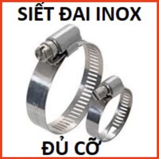 Đai siết inox- Cổ dê xiết ống các size từ 6mm đến 83mm