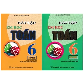 Sách - Combo Bài Tập Em Học Toán Lớp 6 Tập 1 , Tập 2