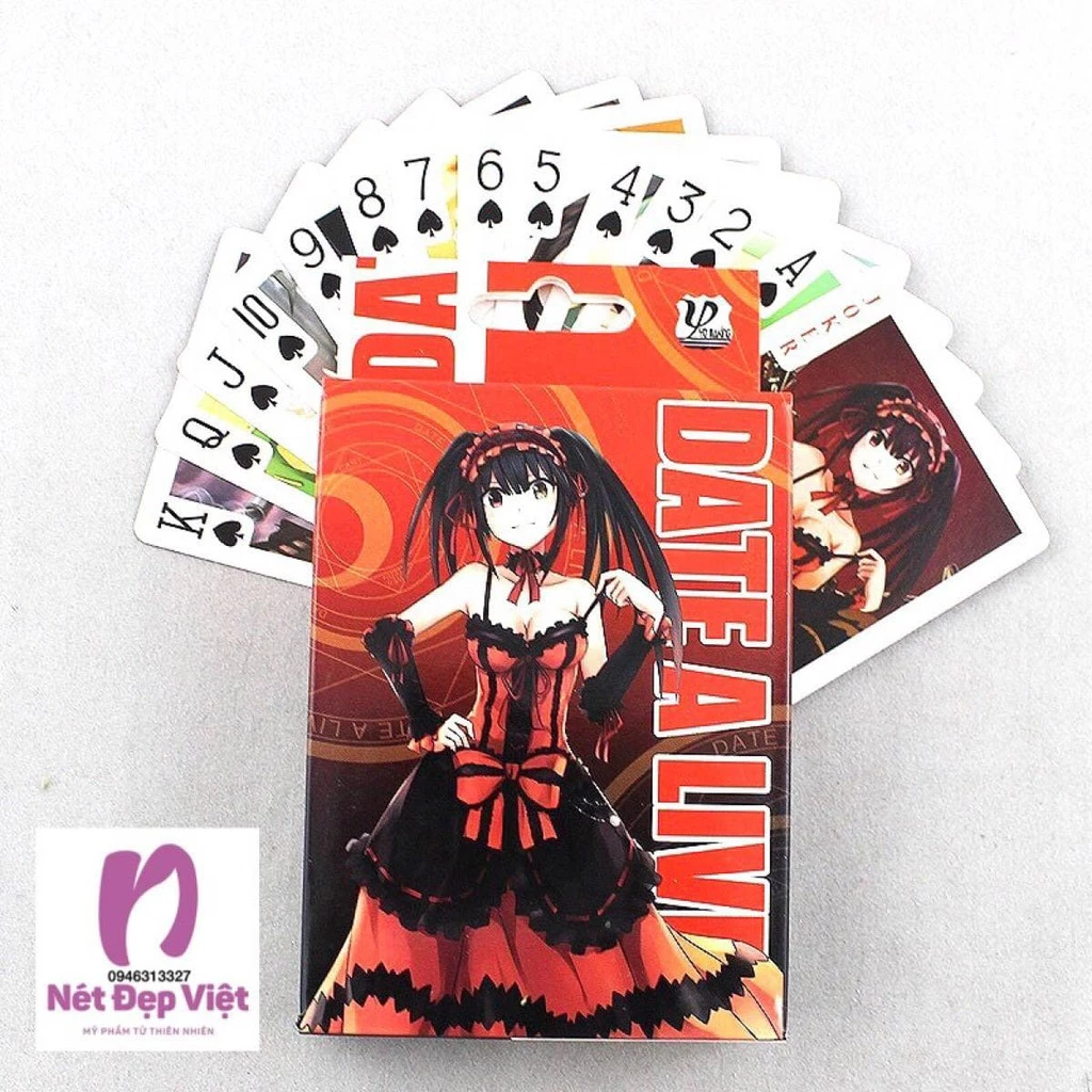 Bộ Bài Tây Date A Live 52-54 Lá Dễ Thương