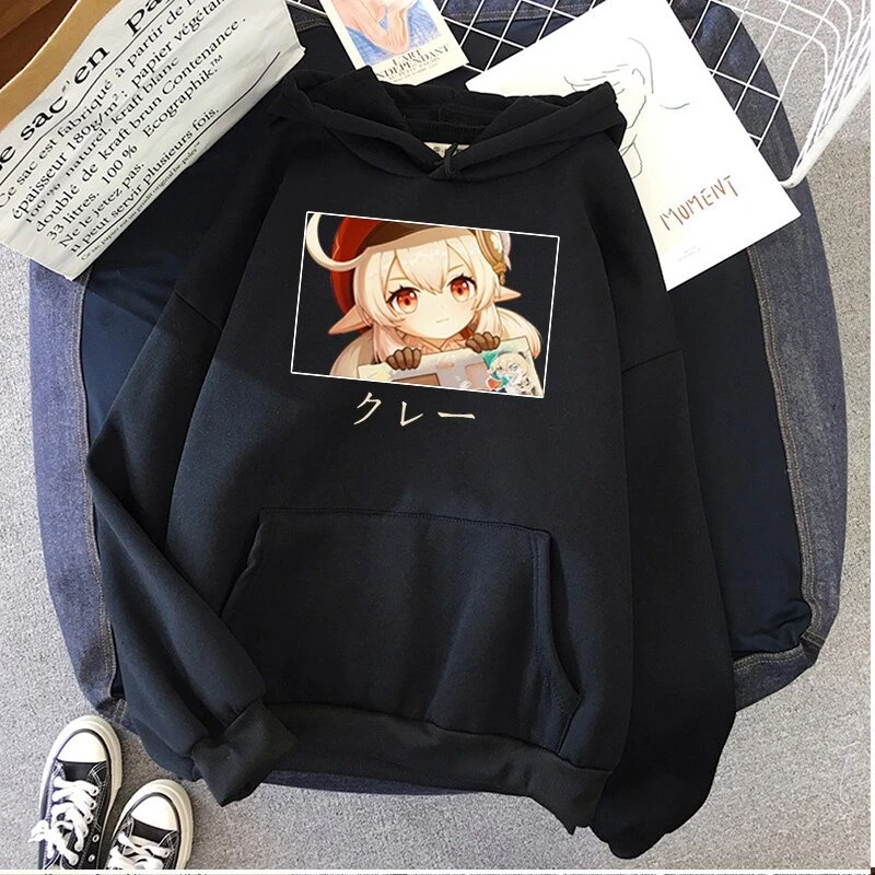 Áo Hoodie thời trang Nữ Quá Khổ Áo Khoác Genshin Tác Động Anime